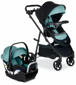 Britax Willow Brook S+ Travel System With Alpine Anti-Rebound Base - Jade Onyx