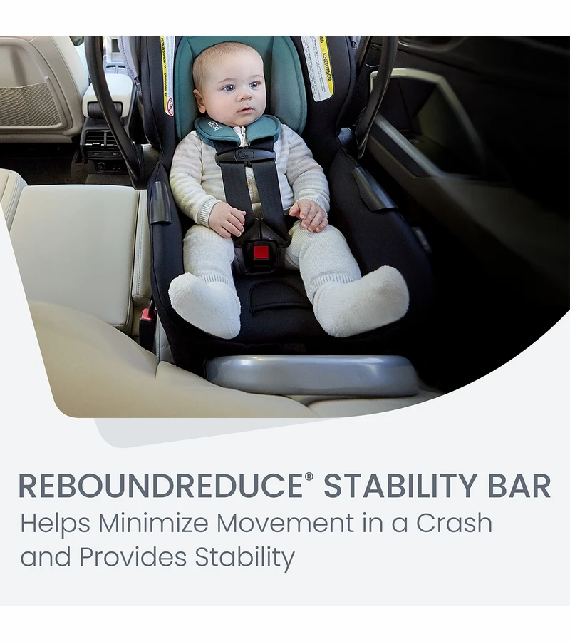 Britax Willow S Infant Car Seat With Alpine Anti-Rebound Base - Jade Onyx 7 Britax Willow S Infant Car Seat With Alpine Anti-Rebound Base - Jade Onyx - Image 7