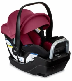 Britax Willow S Infant Car Seat With Alpine Anti-Rebound Base - Ruby Onyx