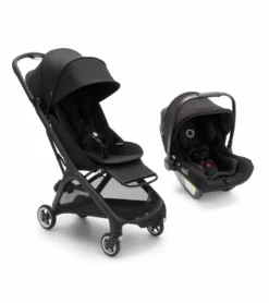 Bugaboo Butterfly + Turtle Air Travel System - Black / Midnight Black / Black