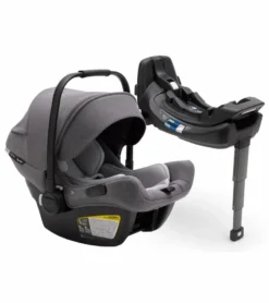 Bugaboo Turtle Air By Nuna Lightweight Infant Car Seat + RELX Base Load Leg - Grey Melange