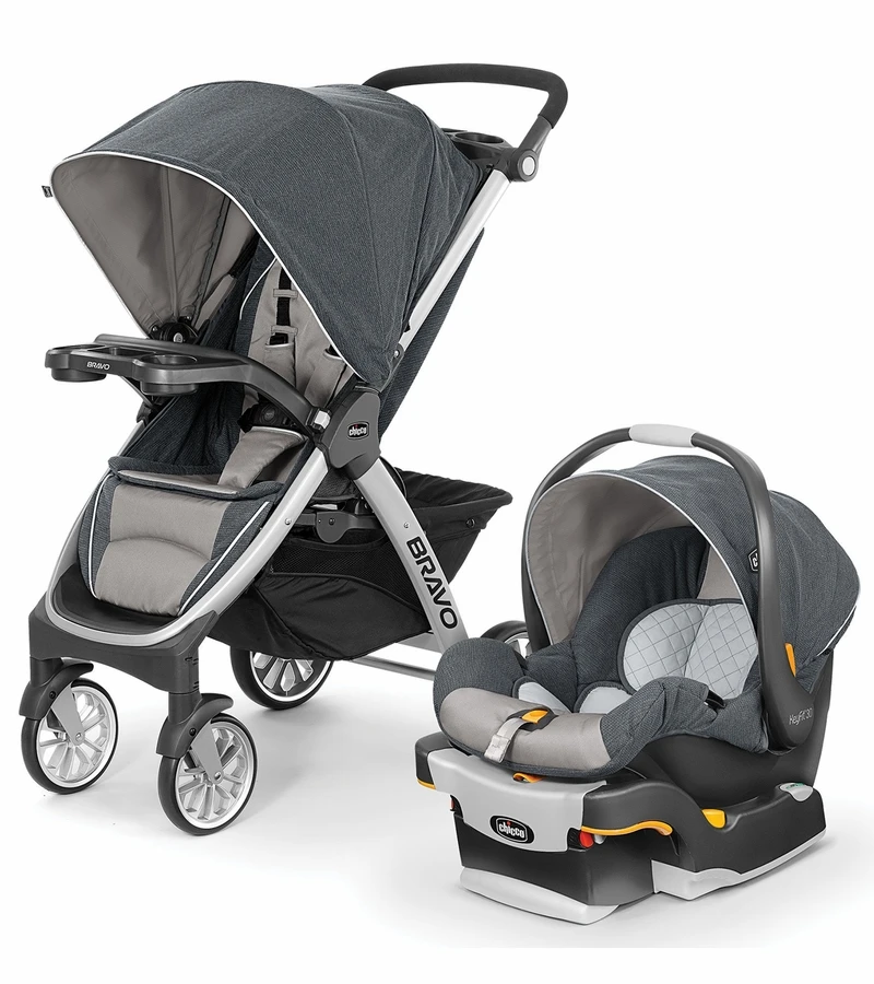 Chicco Bravo Trio Travel System - Nottingham 1 Chicco Bravo Trio Travel System - Nottingham