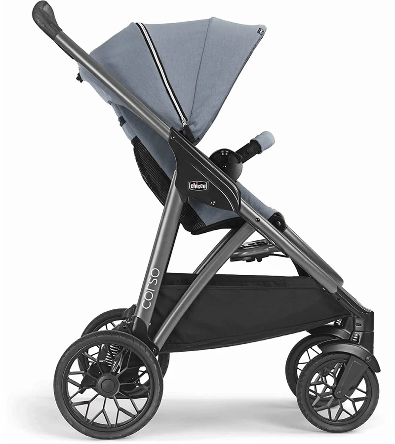 Chicco Corso Modular Travel System With KeyFit 30 Zip Infant Car Seat - Silverspring 2 Chicco Corso Modular Travel System With KeyFit 30 Zip Infant Car Seat - Silverspring - Image 2