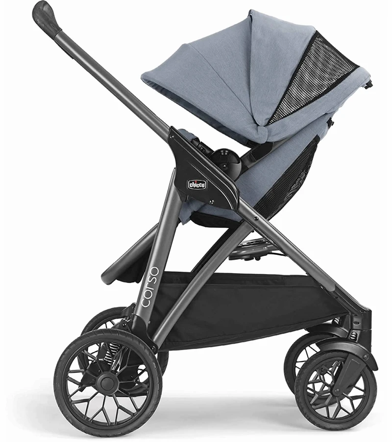 Chicco Corso Modular Travel System With KeyFit 30 Zip Infant Car Seat - Silverspring 3 Chicco Corso Modular Travel System With KeyFit 30 Zip Infant Car Seat - Silverspring - Image 3