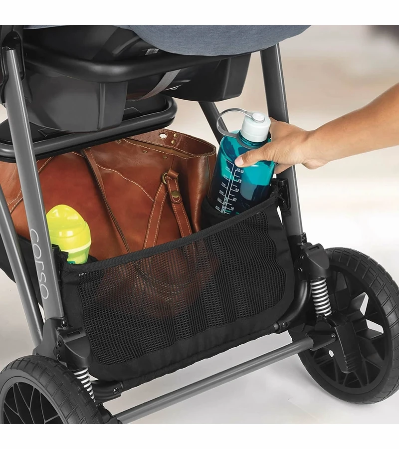 Chicco Corso Modular Travel System With KeyFit 30 Zip Infant Car Seat - Silverspring 7 Chicco Corso Modular Travel System With KeyFit 30 Zip Infant Car Seat - Silverspring - Image 7