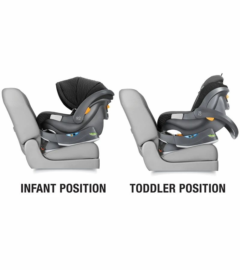Chicco Fit2 Rear-Facing Infant & Toddler Car Seat With Anti-Rebound Bar - Arietta 2 Chicco Fit2 Rear-Facing Infant & Toddler Car Seat With Anti-Rebound Bar - Arietta - Image 2