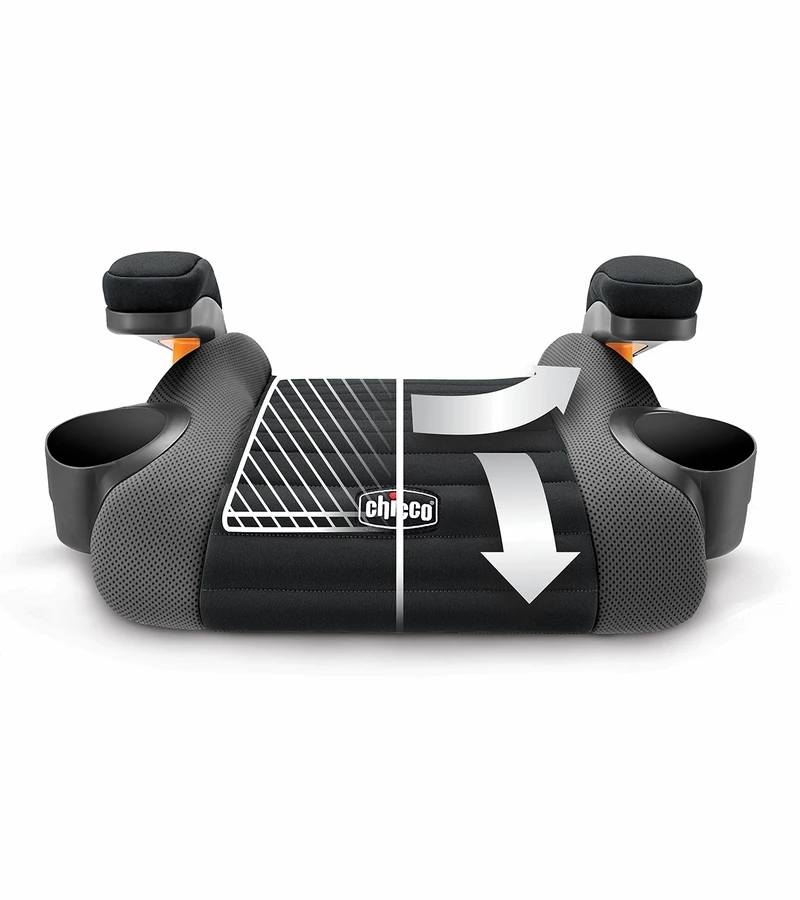 Chicco GoFit Backless Booster Car Seat - Coral 2 Chicco GoFit Backless Booster Car Seat - Coral - Image 2