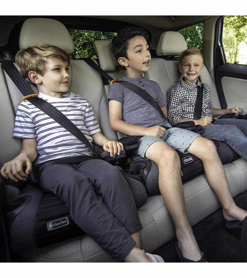 Chicco GoFit ClearTex Backless Booster Car Seat - Reef 3 Chicco GoFit ClearTex Backless Booster Car Seat - Reef - Image 3