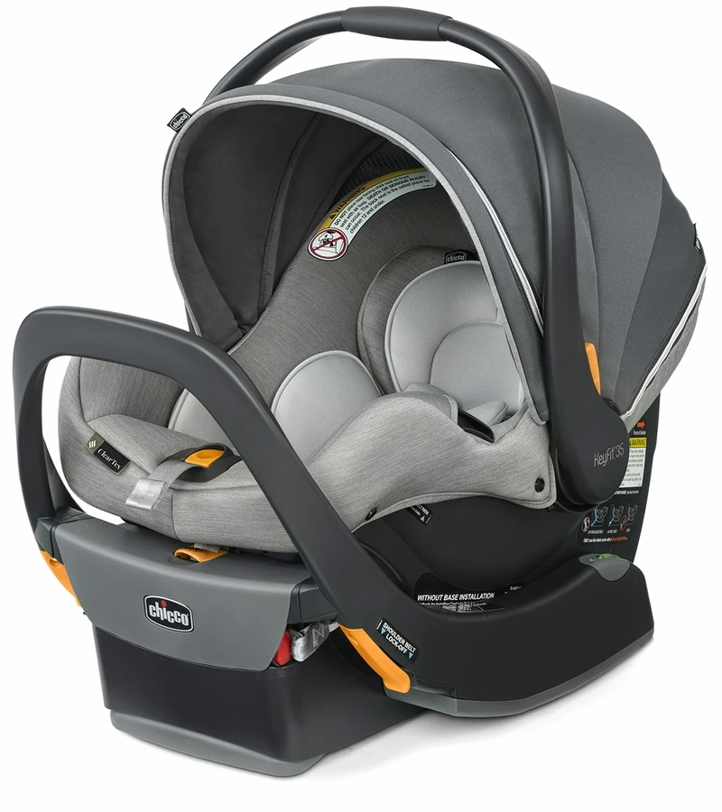 Chicco KeyFit 35 Zip ClearTex Infant Car Seat - Ash 1 Chicco KeyFit 35 Zip ClearTex Infant Car Seat - Ash