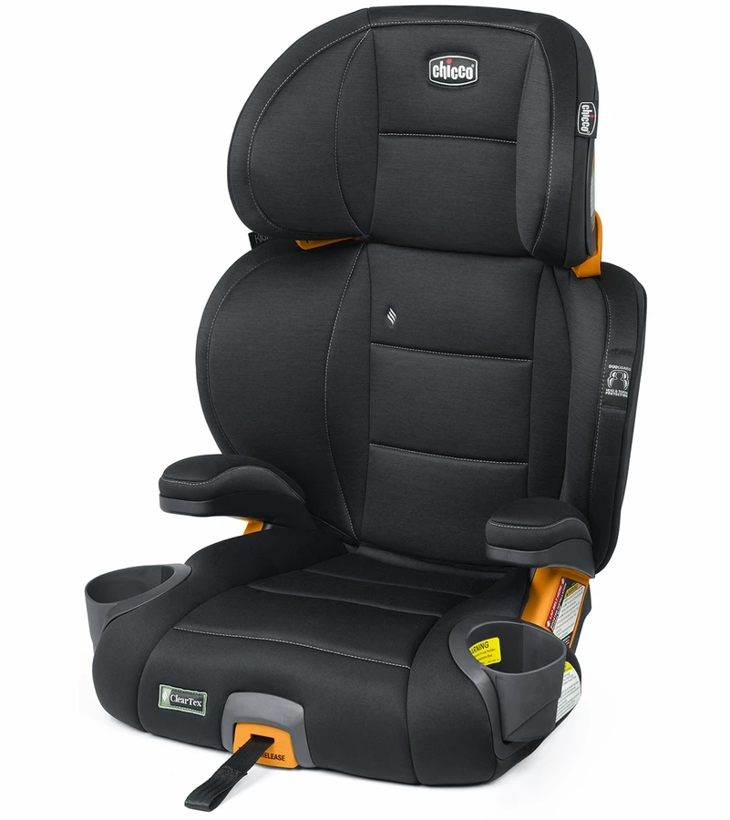 Chicco KidFit ClearTex Plus 2-in-1 Belt Positioning Booster Car Seat - Obsidian 1 Chicco KidFit ClearTex Plus 2-in-1 Belt Positioning Booster Car Seat - Obsidian