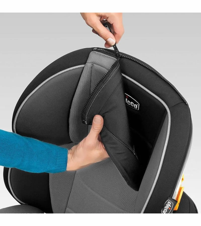 Chicco KidFit Zip 2-in-1 Belt Positioning Booster Car Seat - Midnight 4 Chicco KidFit Zip 2-in-1 Belt Positioning Booster Car Seat - Midnight - Image 4