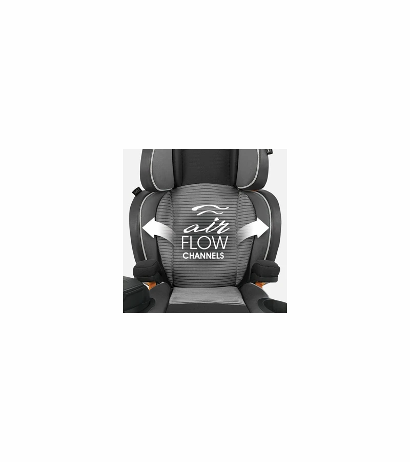 Chicco KidFit Zip Air Plus 2-in-1 High Back Belt Positioning Booster Car Seat - Q Collection 3 Chicco KidFit Zip Air Plus 2-in-1 High Back Belt Positioning Booster Car Seat - Q Collection - Image 3