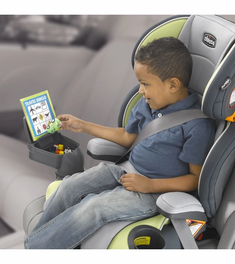 Chicco KidFit Zip Plus 2-in-1 High Back Belt Positioning Booster Car Seat - Seascape 3 Chicco KidFit Zip Plus 2-in-1 High Back Belt Positioning Booster Car Seat - Seascape - Image 3