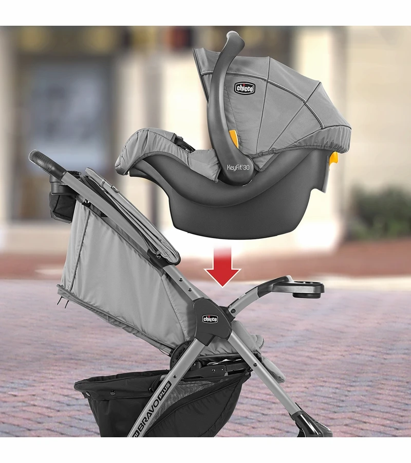 Chicco Mini Bravo Plus Travel System - Bombay 4 Chicco Mini Bravo Plus Travel System - Bombay - Image 4