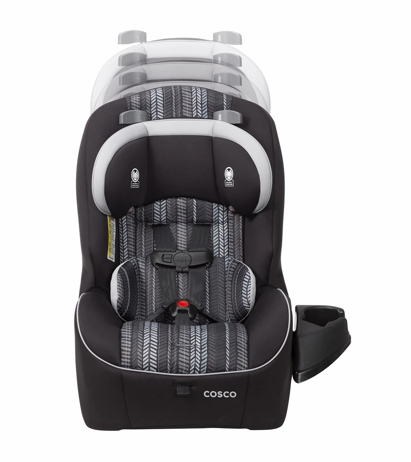Cosco Easy Elite Lightweight All-in-One Convertible Car Seat - Wilder 2 Cosco Easy Elite Lightweight All-in-One Convertible Car Seat - Wilder - Image 2