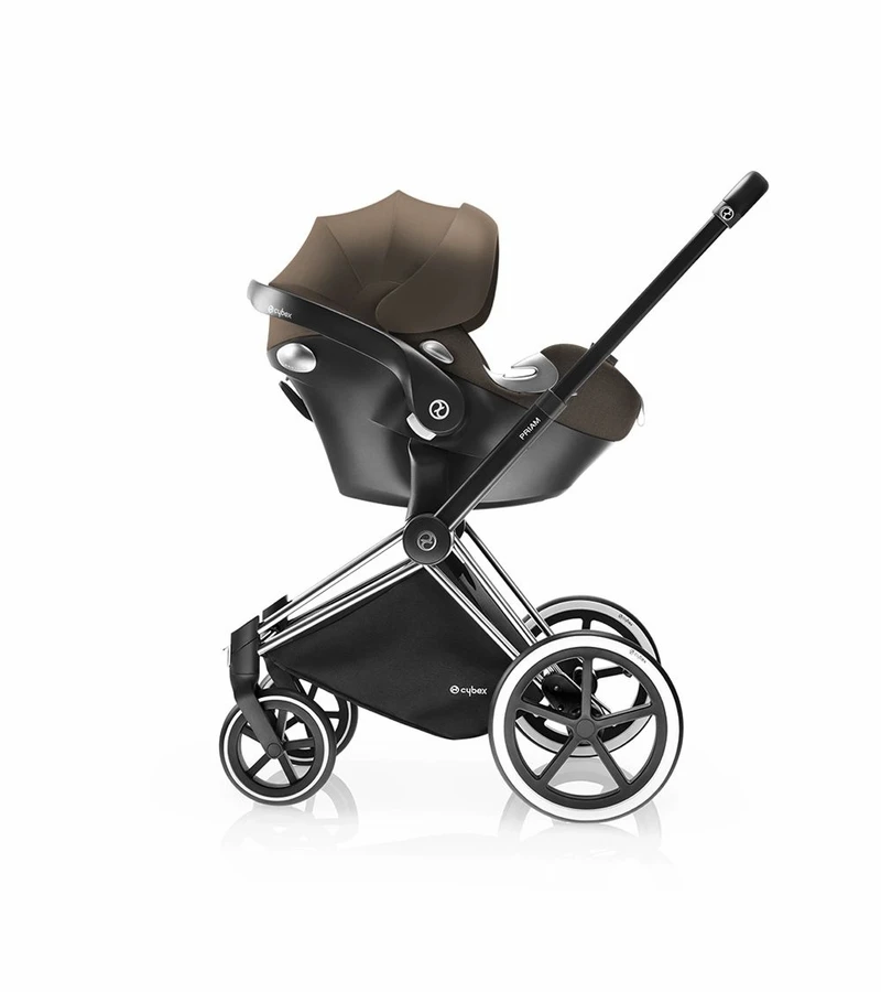 Cybex 2017 / 2018 Priam Frame + Cloud Q SensorSafe Reclining Infant Car Seat - Trekking Chrome / Stardust Black 2 Cybex 2017 / 2018 Priam Frame + Cloud Q SensorSafe Reclining Infant Car Seat - Trekking Chrome / Stardust Black - Image 2