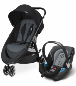 Cybex Agis & Aton 2 Travel System - Moon Dust