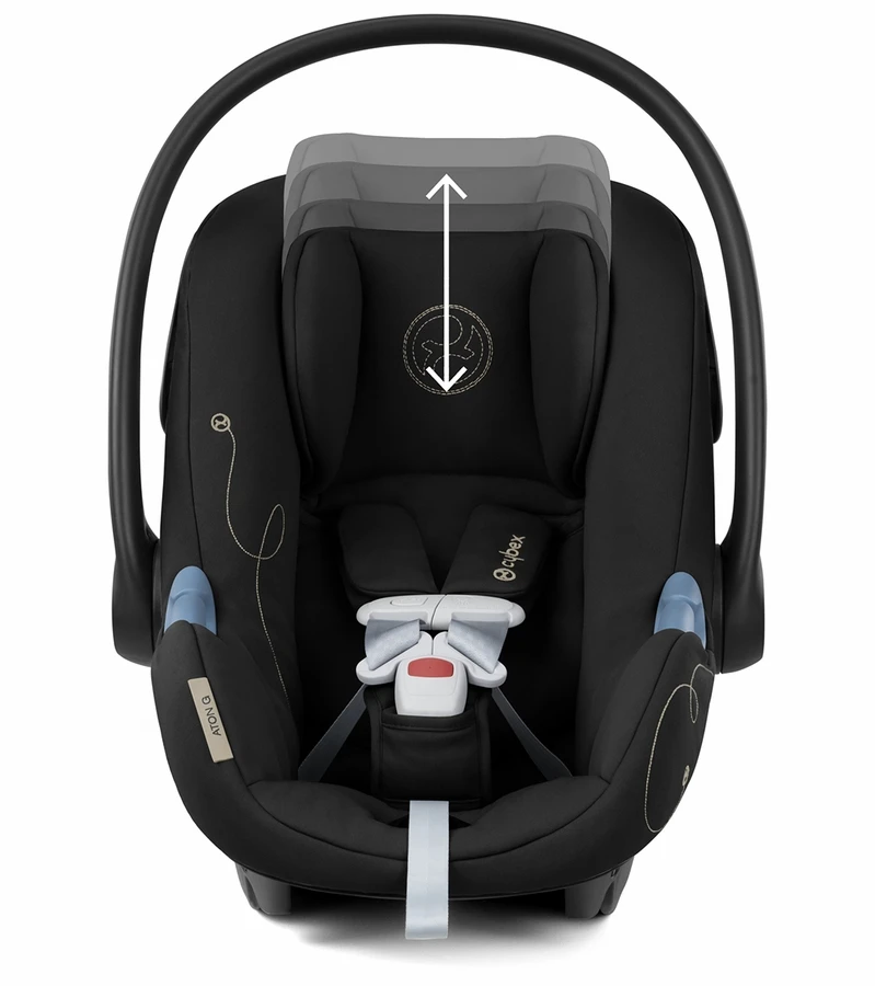 Cybex Aton G SensorSafe Infant Car Seat - Moon Black 2 Cybex Aton G SensorSafe Infant Car Seat - Moon Black - Image 2