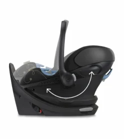 Cybex Aton G Swivel Infant Car Seat - Moon Black 11 Cybex Aton G Swivel Infant Car Seat - Moon Black -Britax || Graco || Maxi-Cosi Shop cybex aton g swivel infant car seat moon black 11