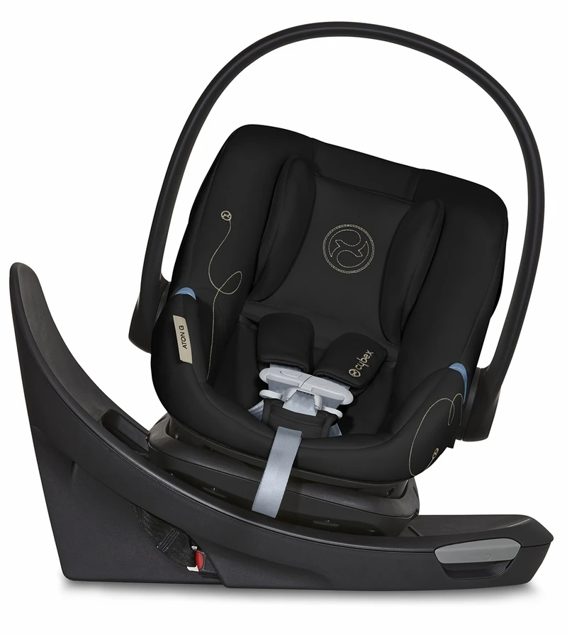 Cybex Aton G Swivel Infant Car Seat - Moon Black 1 Cybex Aton G Swivel Infant Car Seat - Moon Black