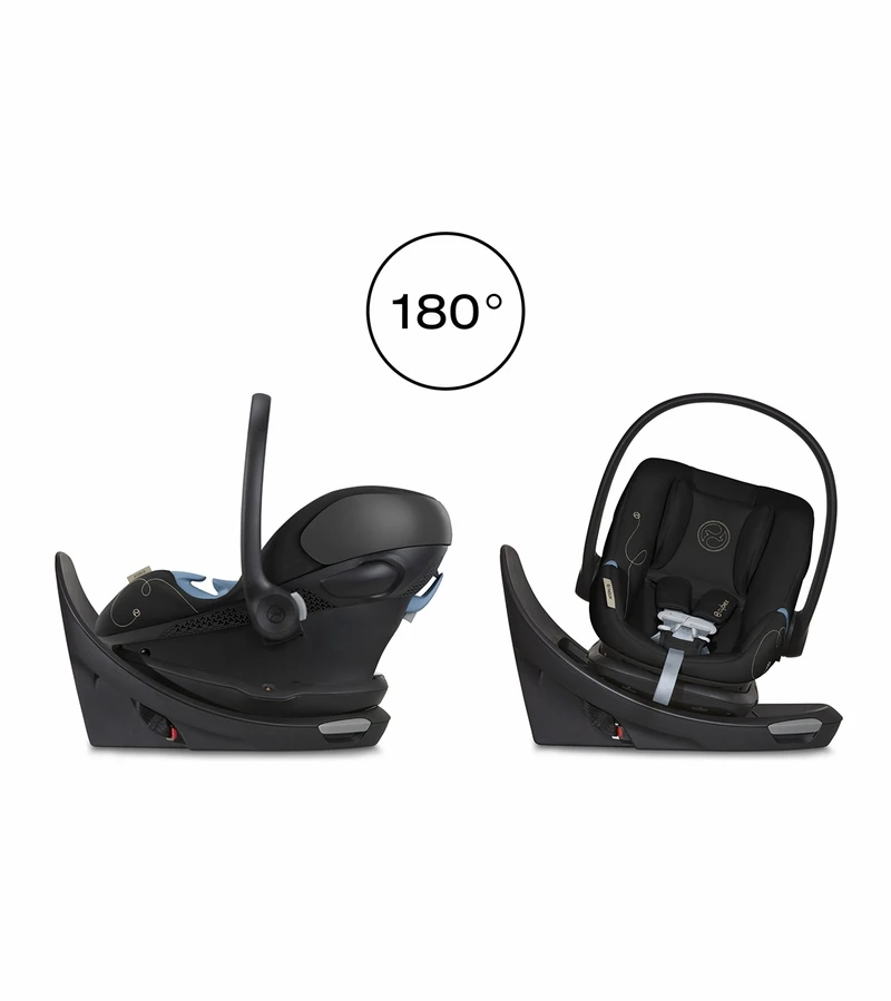 Cybex Aton G Swivel Infant Car Seat - Moon Black 2 Cybex Aton G Swivel Infant Car Seat - Moon Black - Image 2