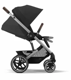 Cybex Balios S Lux 2 Stroller + Aton 2 SensorSafe Travel System Bundle - Taupe Frame / Sky Blue / Lavastone Black 12 Cybex Balios S Lux 2 Stroller + Aton 2 SensorSafe Travel System Bundle - Taupe Frame / Sky Blue / Lavastone Black -Britax || Graco || Maxi-Cosi Shop cybex balios s lux 2 stroller aton 2 sensorsafe travel system bundle silver frame lava grey lavastone black 134 1