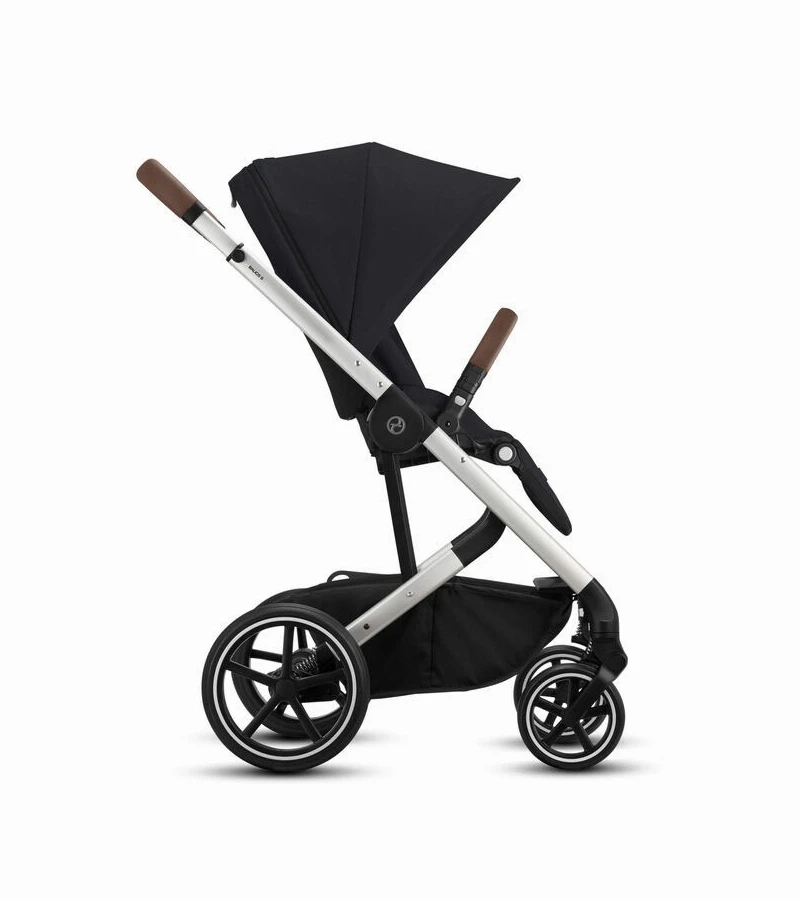 Cybex Balios S Lux Full Size Stroller + Aton 2 SensorSafe Travel System Bundle - Soho Grey / Lavastone Black 2 Cybex Balios S Lux Full Size Stroller + Aton 2 SensorSafe Travel System Bundle - Soho Grey / Lavastone Black - Image 2