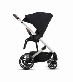 Cybex Balios S Lux Full Size Stroller + Aton 2 SensorSafe Travel System Bundle - River Blue / Lavastone Black 9 Cybex Balios S Lux Full Size Stroller + Aton 2 SensorSafe Travel System Bundle - River Blue / Lavastone Black -Britax || Graco || Maxi-Cosi Shop cybex balios s lux full size stroller cot s bassinet bundle soho grey 80 4
