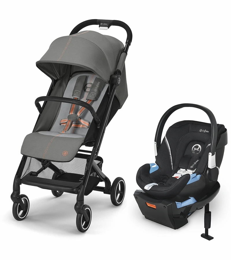 Cybex Beezy 2 Compact Stroller + Aton 2 SensorSafe Travel System Bundle - Lava Grey / Lavastone Black 1 Cybex Beezy 2 Compact Stroller + Aton 2 SensorSafe Travel System Bundle - Lava Grey / Lavastone Black