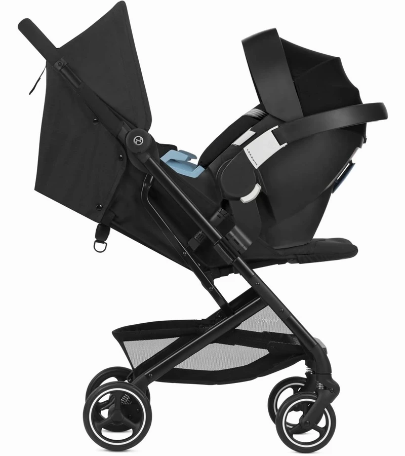 Cybex Beezy Compact Stroller + Aton 2 SensorSafe Travel System Bundle - Navy Blue / Lavastone Black 5 Cybex Beezy Compact Stroller + Aton 2 SensorSafe Travel System Bundle - Navy Blue / Lavastone Black - Image 5
