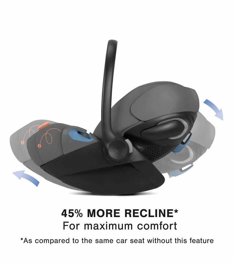 Cybex Cloud G Comfort Extend Reclining Infant Car Seat With Anti-Rebound Bar - Lava Grey 3 Cybex Cloud G Comfort Extend Reclining Infant Car Seat With Anti-Rebound Bar - Lava Grey - Image 3