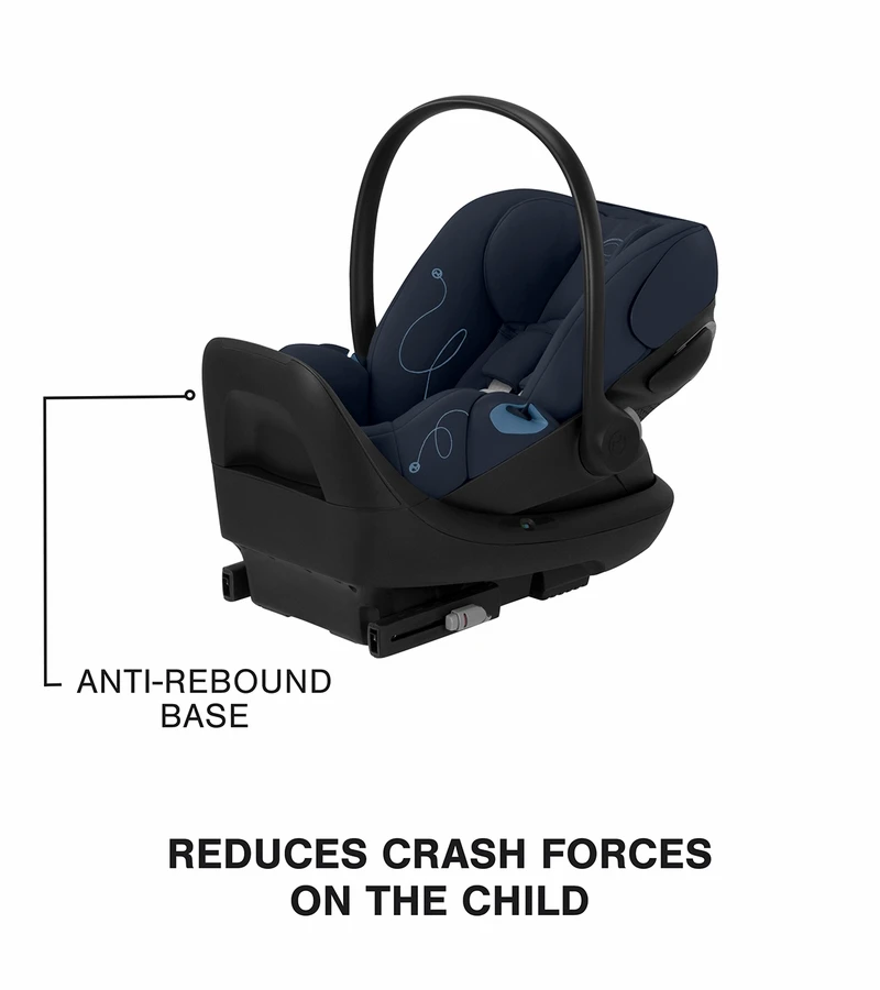 Cybex Cloud G Comfort Extend Reclining Infant Car Seat With Anti-Rebound Bar - Ocean Blue 2 Cybex Cloud G Comfort Extend Reclining Infant Car Seat With Anti-Rebound Bar - Ocean Blue - Image 2