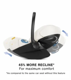 Cybex Cloud G Comfort Extend Reclining Infant Car Seat With Anti-Rebound Bar - Seashell Beige -Britax || Graco || Maxi-Cosi Shop cybex cloud g comfort extend reclining infant car seat with anti rebound bar seashell beige 45