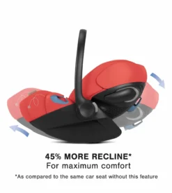 Cybex Cloud G Lux SensorSafe Comfort Extend Reclining Infant Car Seat - Hibiscus Red -Britax || Graco || Maxi-Cosi Shop cybex cloud g lux sensorsafe comfort extend reclining infant car seat hibiscus red 31