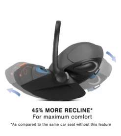 Cybex Cloud G Lux SensorSafe Comfort Extend Reclining Infant Car Seat - Lava Grey -Britax || Graco || Maxi-Cosi Shop cybex cloud g lux sensorsafe comfort extend reclining infant car seat lava grey 47