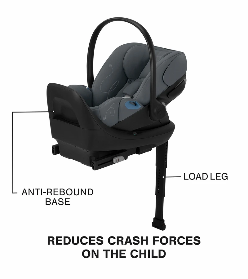 Cybex Cloud G Lux SensorSafe Comfort Extend Reclining Infant Car Seat - Monument Grey 2 Cybex Cloud G Lux SensorSafe Comfort Extend Reclining Infant Car Seat - Monument Grey - Image 2