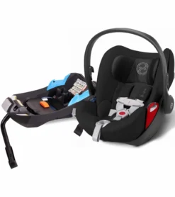 Cybex Cloud Q Infant Car Seat 2016 - Black Beauty / Hot & Spicy