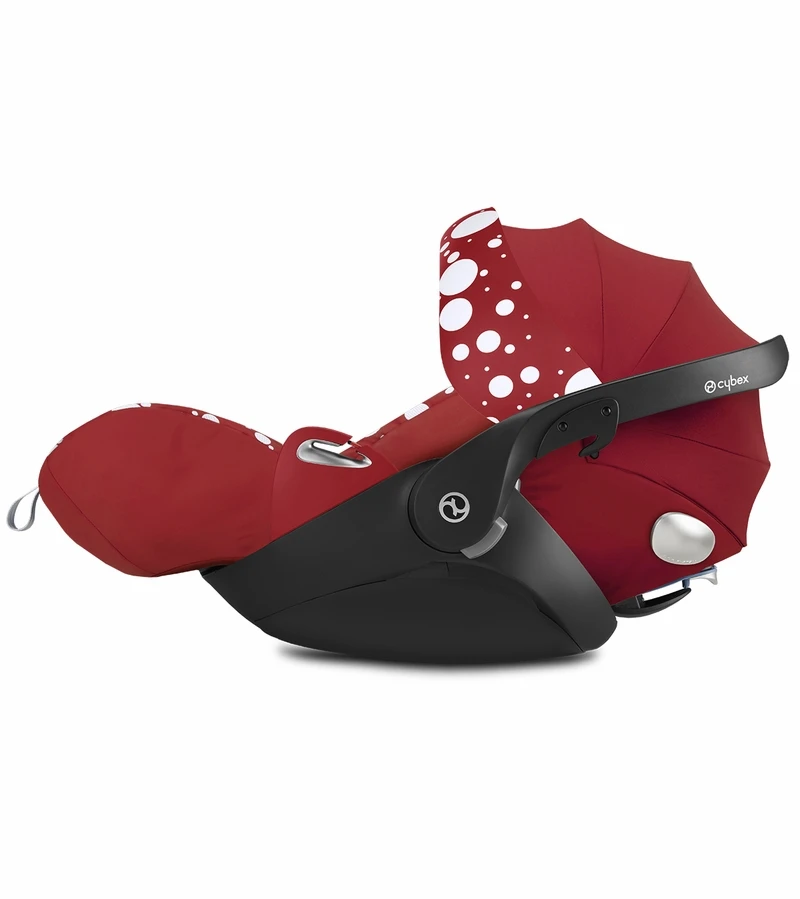 Cybex Cloud Q SensorSafe Reclining Infant Car Seat - Petticoat Red By Jeremy Scott 3 Cybex Cloud Q SensorSafe Reclining Infant Car Seat - Petticoat Red By Jeremy Scott - Image 3