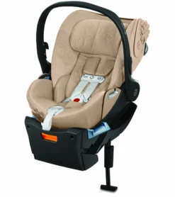 Cybex Cloud Q Sensorsafe Reclining Infant Car Seat - Simply Flowers - Nude Beige