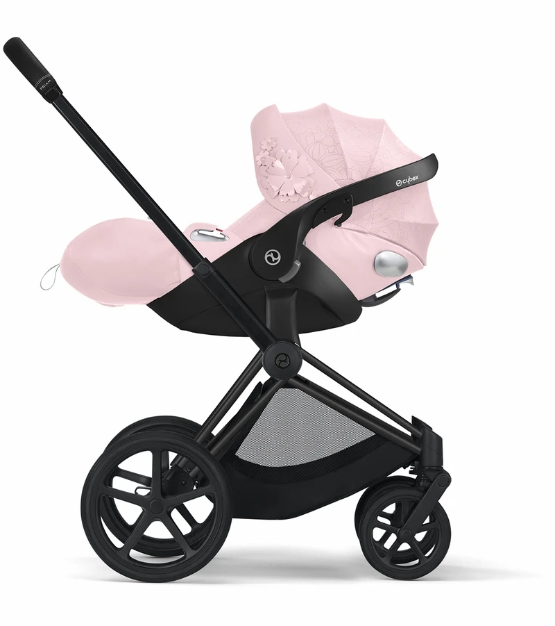 Cybex Cloud Q Sensorsafe Reclining Infant Car Seat - Simply Flowers - Pale Blush 5 Cybex Cloud Q Sensorsafe Reclining Infant Car Seat - Simply Flowers - Pale Blush - Image 5