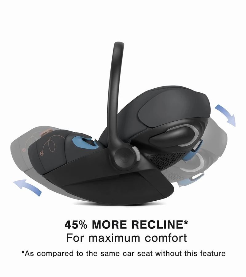 Cybex COYA Compact Stroller + Cloud G Lux SensorSafe Travel System Bundle - Chrome / Off White / Moon Black 3 Cybex COYA Compact Stroller + Cloud G Lux SensorSafe Travel System Bundle - Chrome / Off White / Moon Black - Image 3