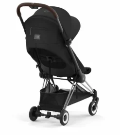 Cybex COYA Compact Stroller + Cloud Q SensorSafe Travel System Bundle - Chrome / Off White / Stardust Black -Britax || Graco || Maxi-Cosi Shop cybex coya compact stroller cloud q sensorsafe travel system bundle chrome sepia black stardust black 11 3