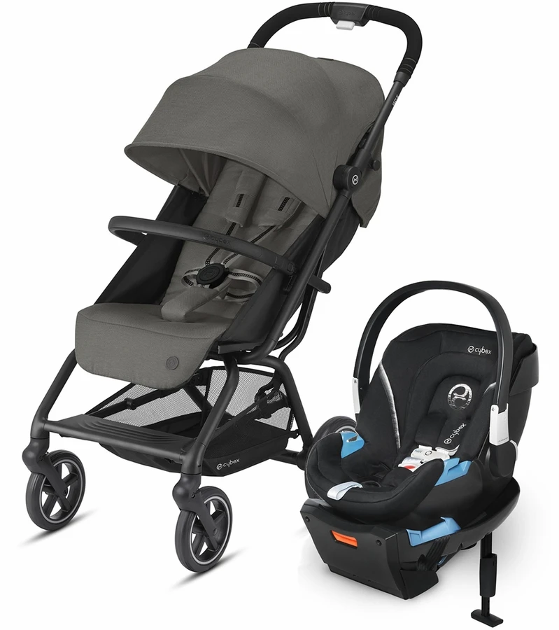 Cybex Eezy S+ 2 + Aton 2 Sensorsafe Travel System Bundle - Soho Grey / Lavastone Black 1 Cybex Eezy S+ 2 + Aton 2 Sensorsafe Travel System Bundle - Soho Grey / Lavastone Black