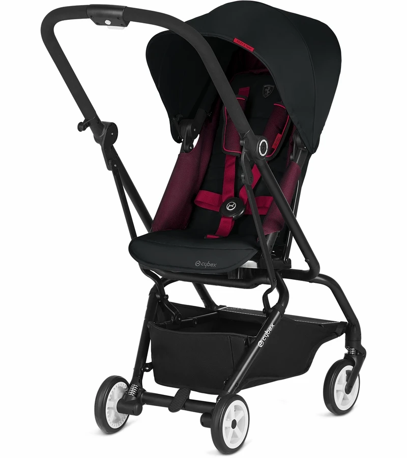 Cybex Eezy S Twist Stroller + Aton M Infant Car Seat Travel System Bundle - Ferrari Victory Black / Ferrari Red 2 Cybex Eezy S Twist Stroller + Aton M Infant Car Seat Travel System Bundle - Ferrari Victory Black / Ferrari Red - Image 2