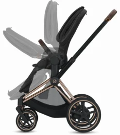 Cybex EPriam + Cloud Q SensorSafe Travel System - Chrome / Black / True Red / Stardust Black -Britax || Graco || Maxi-Cosi Shop cybex epriam cloud q sensorsafe travel system chrome black fancy pink stardust black 120 2