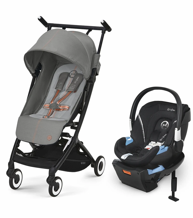 Cybex Libelle 2 Compact Stroller + Aton 2 SensorSafe Travel System Bundle - Lava Grey / Lavastone Black 1 Cybex Libelle 2 Compact Stroller + Aton 2 SensorSafe Travel System Bundle - Lava Grey / Lavastone Black