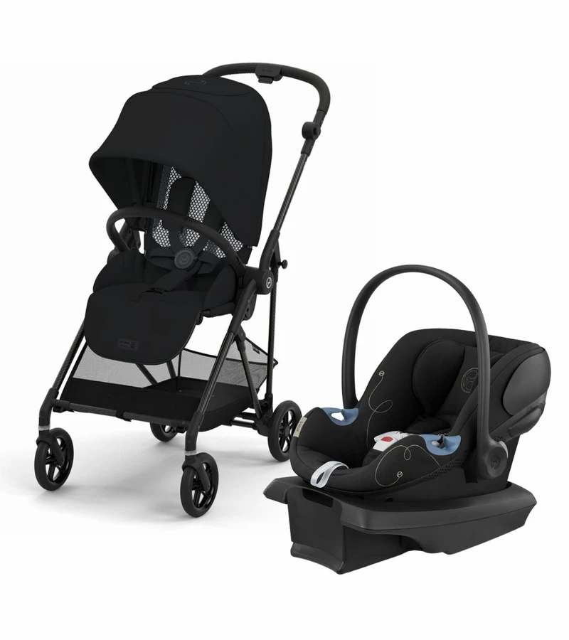 Cybex Melio Carbon 3 + Aton G Travel System Bundle - Moon Black / Moon Black 1 Cybex Melio Carbon 3 + Aton G Travel System Bundle - Moon Black / Moon Black