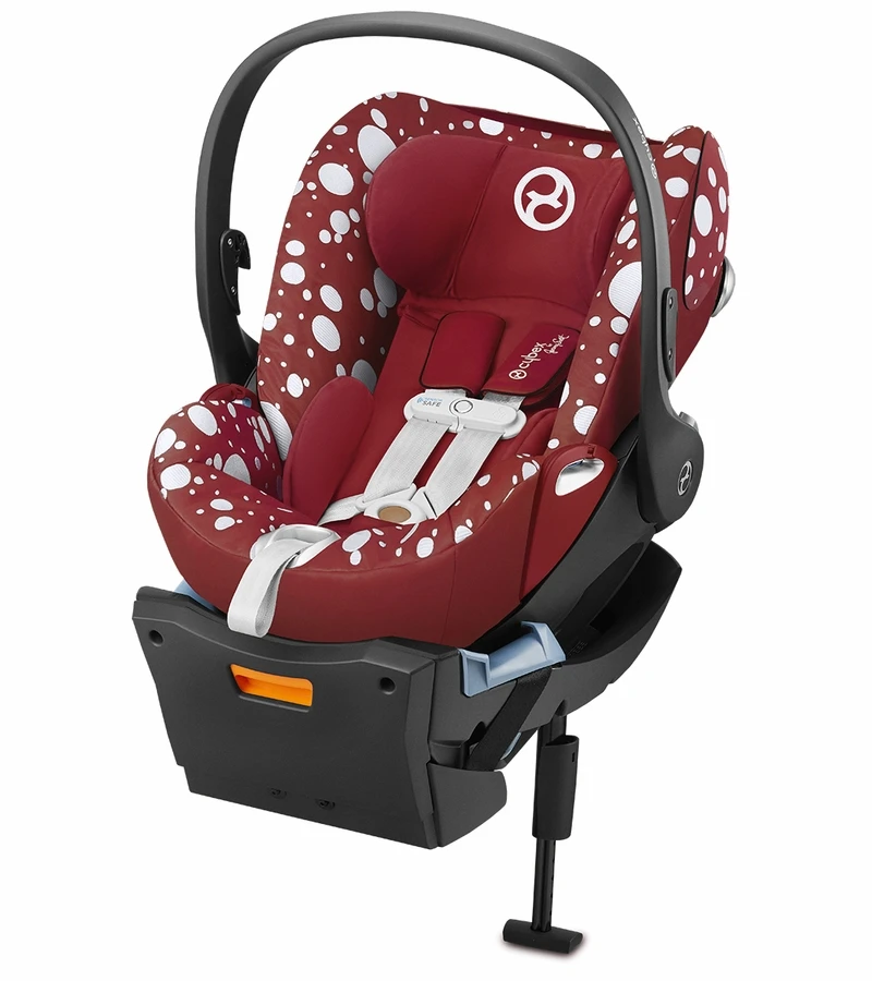 Cybex Cloud Q SensorSafe Reclining Infant Car Seat - Petticoat Red By Jeremy Scott 1 Cybex Cloud Q SensorSafe Reclining Infant Car Seat - Petticoat Red By Jeremy Scott