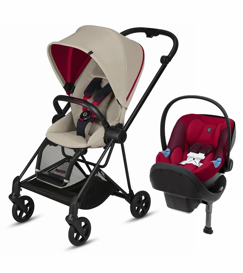 Cybex Mios Stroller + Aton M Infant Car Seat Travel System Bundle - Ferrari Silver Grey / Ferrari Red 1 Cybex Mios Stroller + Aton M Infant Car Seat Travel System Bundle - Ferrari Silver Grey / Ferrari Red