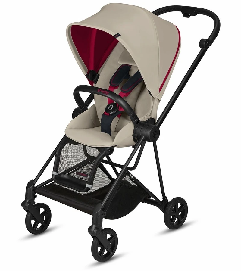 Cybex Mios Stroller + Aton M Infant Car Seat Travel System Bundle - Ferrari Silver Grey / Ferrari Red 2 Cybex Mios Stroller + Aton M Infant Car Seat Travel System Bundle - Ferrari Silver Grey / Ferrari Red - Image 2